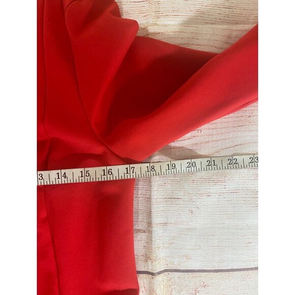 J.Crew Women's Thick Red Half Sleeve Midi Dress - Medium - Picture 8 of 13